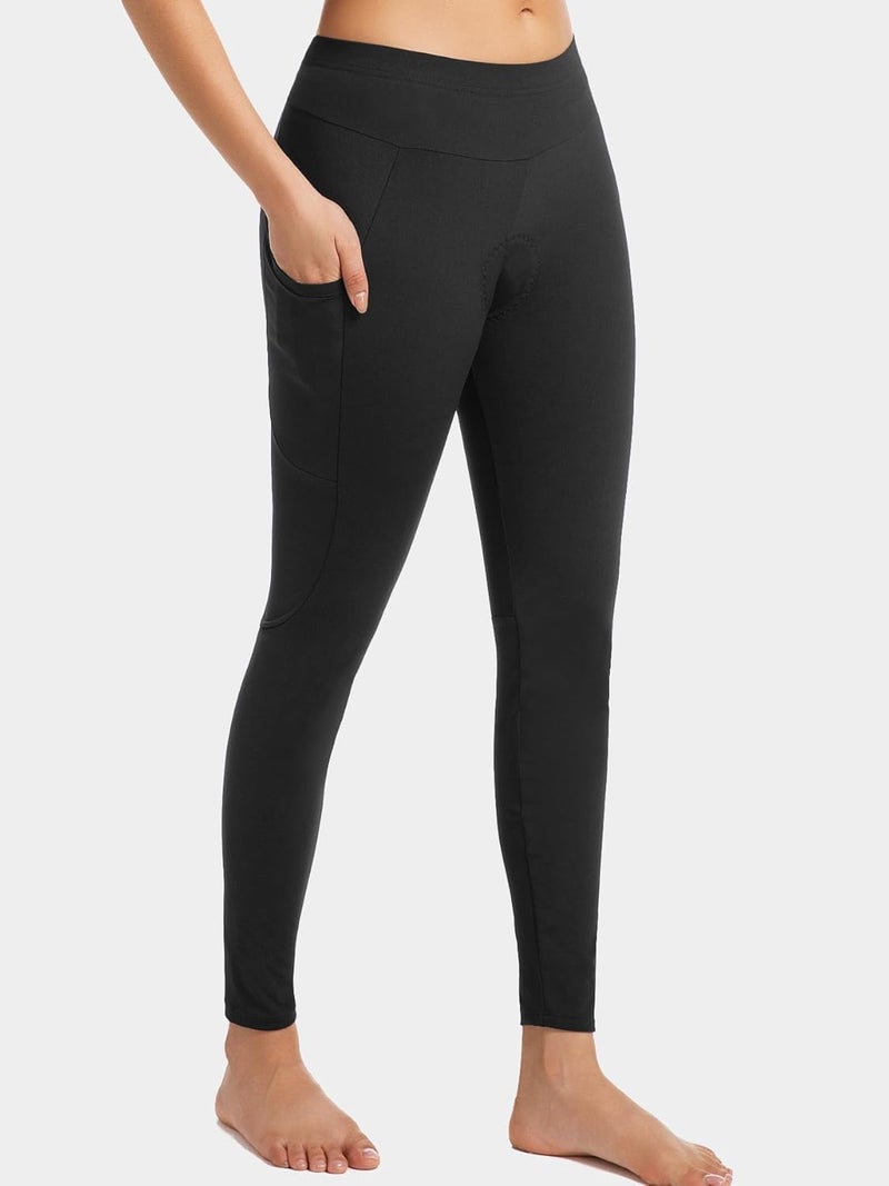 qualidyne Women's Cycling Pants 4D Padded, Compression Bike Tights with Side Pockets, UPF 50+ Sun Protection, Quick Dry - Image 5